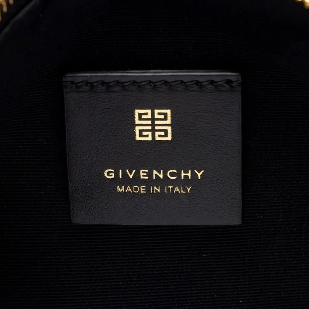 Givenchy Pebbled Patent Leather Lucky Lock Small Shoulder Bag